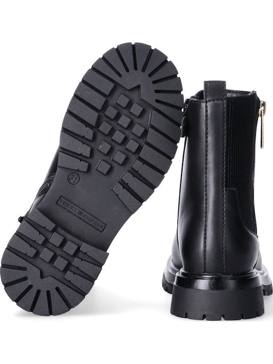 Kinderstiefel mit Reissverschluss Schwarze