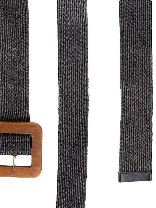Elastische Damen Gürtel Schwarz