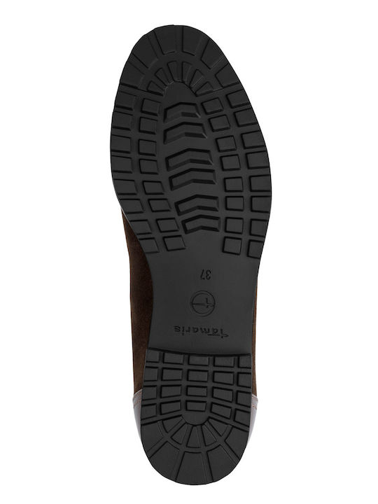 Suede Damen Ballerinas in Braunen Farbe