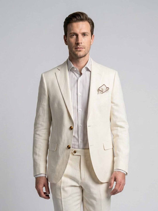 Summer Men's Groom's Suit Light Blue