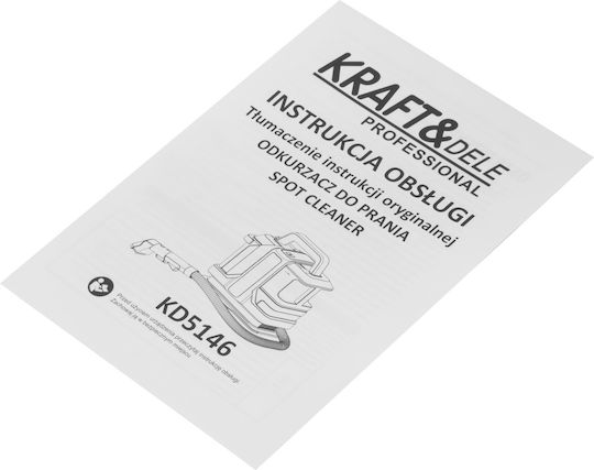 Kraft & Dele Aspirator Umed-Uscat 500W cu Recipient din Plastic 1.08lt