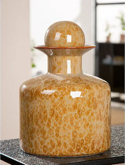 Gilde Keramik Vase Mora Braune Y28.5cm