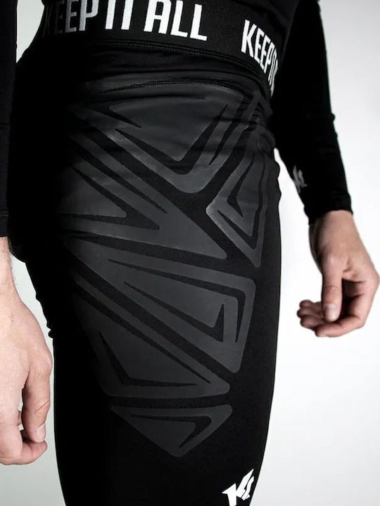 KEEPERsport Мъжки спортен клин Compression Capri Черен