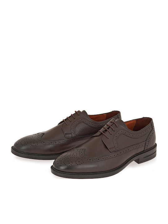Δερμάτινα Ανδρικά Oxfords Καφέ