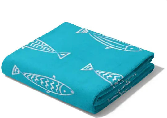 Borea Microfiber Body Towel Turquoise 180x90cm