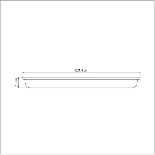 Tramontina Backform für Pizza aus Aluminium mit Antihaftbeschichtung 31,4cm