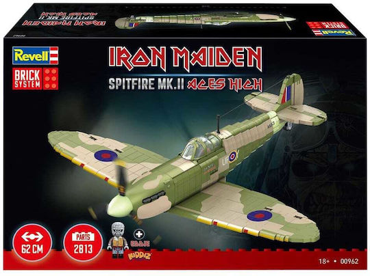 Iron Maiden Brick System Baukasten Set Spitfire Mk.ii Aces High 58 Cm