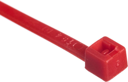 EM Group Plastische Kabelbinder in Roter Farbe (100 Stück) BMRD2048