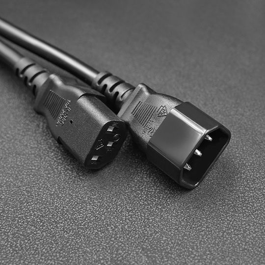 Qoltec IEC C13 - IEC C14 Cable 1.8m Black (53897)