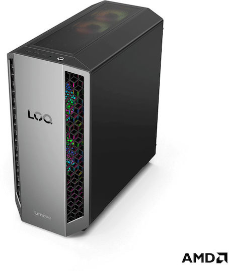 Lenovo Loq Tower 26ADR10 Гейминг Настолен Компютър (Ryzen 7-8745HX/32GB DDR5/1TB SSD/GeForce RTX 5060 Ti/W11 Home)
