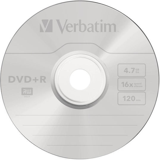 Verbatim Recordable DVD+R 16x 4.7GB Cake Box 10pcs