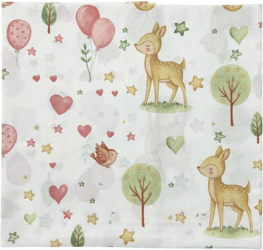 Bunny Bebe Deer Pink Baby Sheets 80x110cm