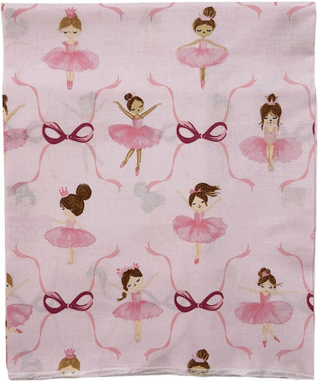 Bunny Bebe Детски Чаршаф За Количка Памучен Deer Розов 80x110см