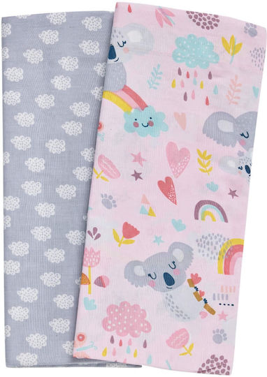 Das Home Подредба Koalla Hug Сиви 70x120см Детски Чаршафи с Ластик Das Home Подредба Koalla Hug Сиви 70x120см Детски Чаршафи с Ластик