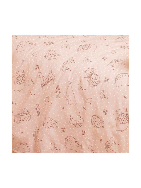 Melinen Happy Baby Bettlaken Für Wiege Baumwolle Rosa 85x110cm
