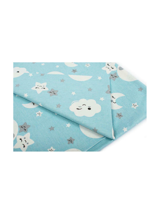 Dimcol Baby Sheets Smile Blue Fitted 120x160cm
