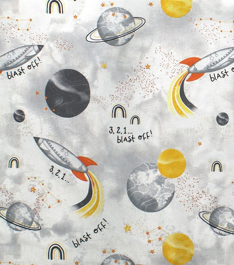 Dimcol Baby Bettlaken Grau 80x110cm