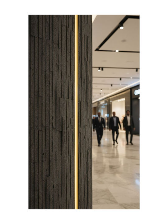 3D Wandpaneele mit Kleber Graue 60x120cm 10Stücke