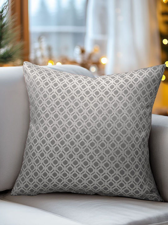 Beauty Home Față de Pernă Jacquard Oriental Gri – Argintiu 40 X 40 Cm
