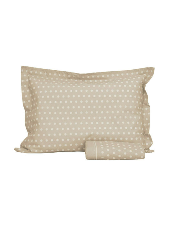 Anna Riska Mix & Match Baby Bettlaken Für Krippe Baumwolle Beige 120x165cm