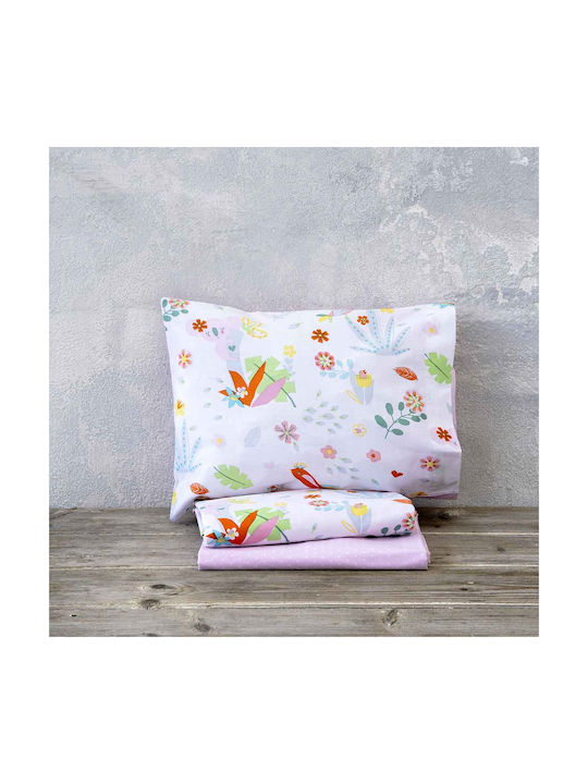 Nima Sweetland Комплект Бебешки Чаршафи За Количка Памучни Многоцветни 120x170бр 3бр