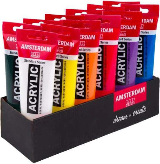 Комплект акрилни бои Amsterdam 12 бр X 120 мл Value Pack