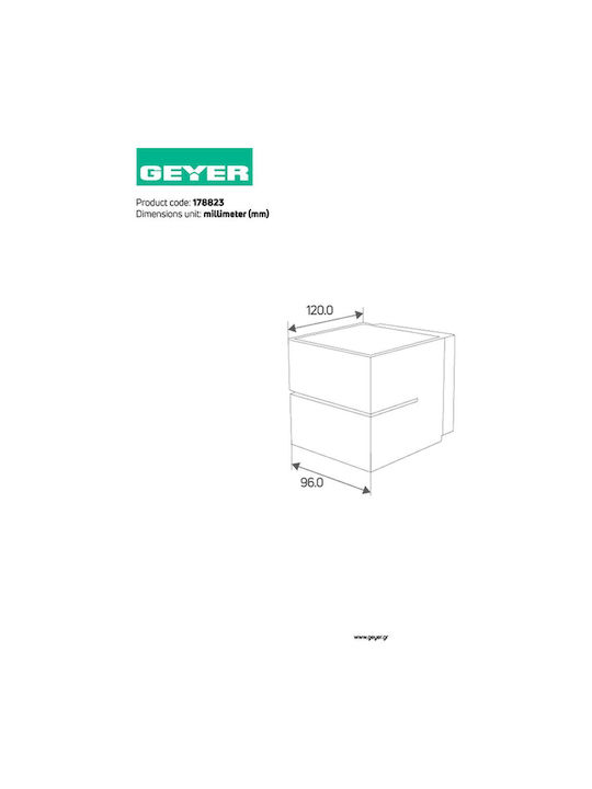Geyer Single Spot with Socket G9 in White Color