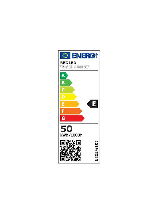 Redled Deckenleuchte 60cm Weiß mit Integrierter LED