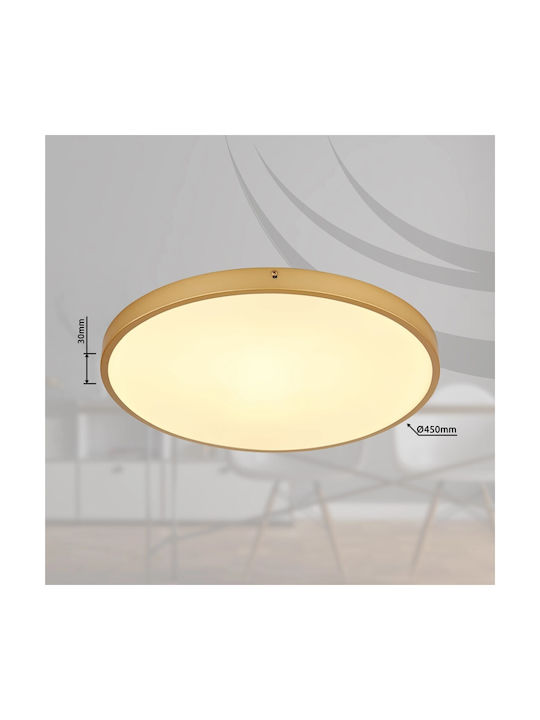 Globo Lighting Deckenleuchte 45cm Bronze mit Integrierter LED