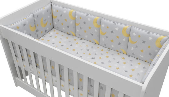 Beboulino Moon Stars Bettumrandungen Klassisch Innerhalb Gray 28x360cm