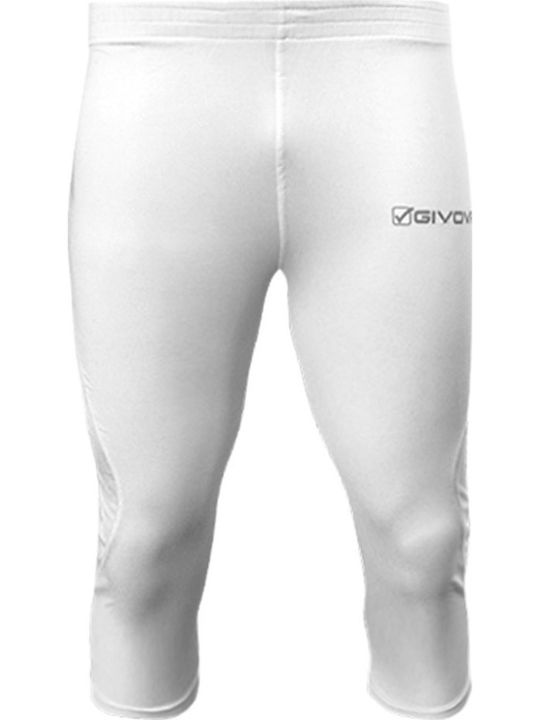 Givova Running Pinocchietto LR02 Colanți Sport Bărbați Capri Albi