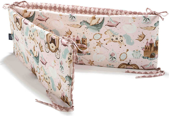 La Millou Princess Chessboard Crib Bumpers Classic Inside pink 25x210cm