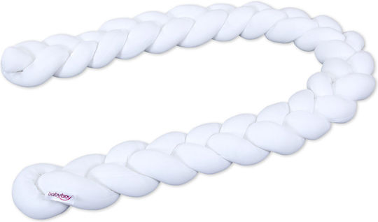 Babybay Πάντα Πλεξούδα Εσωτερική White 13x200cm