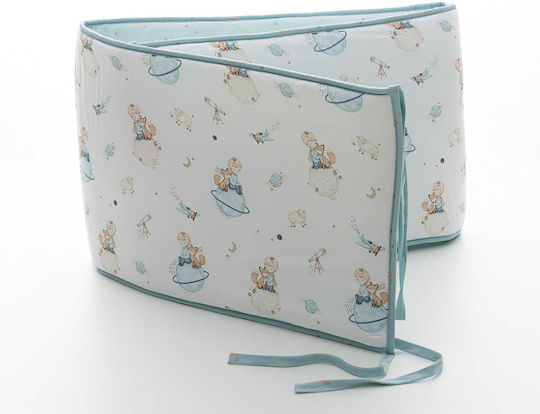 Vesta Home Baby Crib Bumper Braided Inside White 40x195cm