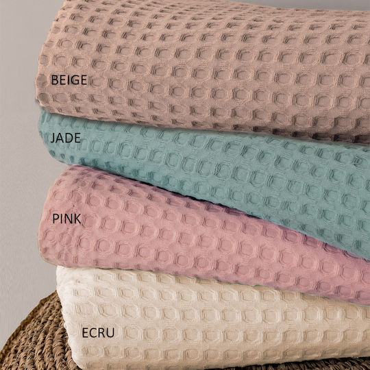 Palamaiki Nursery Swaddling Blanket Marcie Waffle Pink 80x110cm