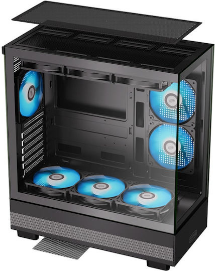 PCCOOLER C3 Q500 Gaming Middle Tower Carcasă PC cu Deschidere Laterală Negru