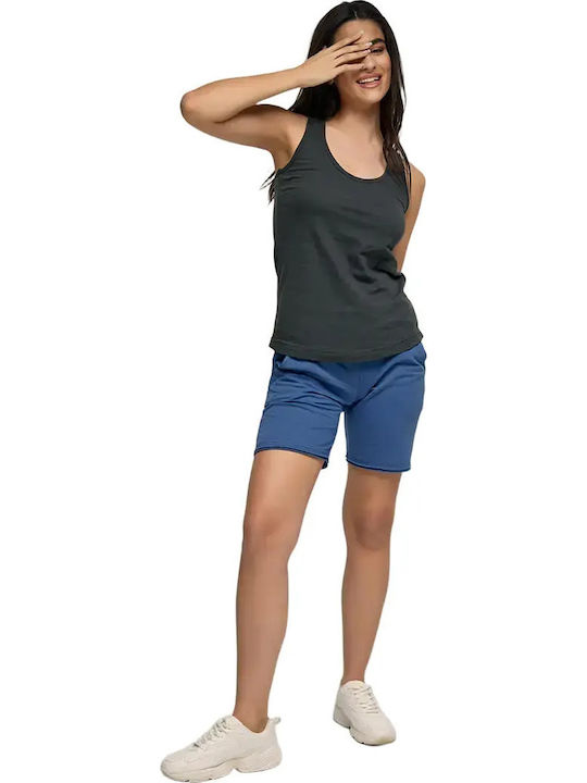 Women's Sleeveless Sports Blouse Gray