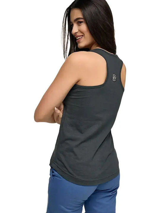 Women's Sleeveless Sports Blouse Gray