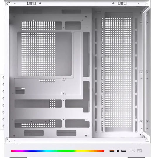 Xigmatek Gaming Midi Tower Компютърна кутия със Страничен прозорец Бяла