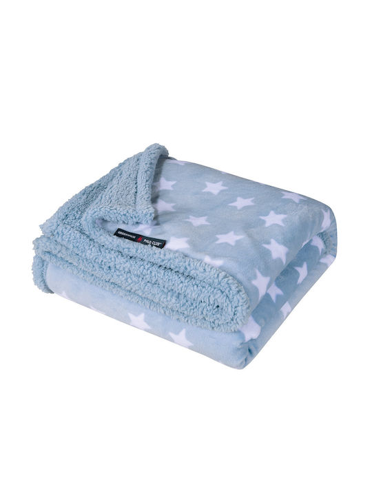 Das Home Decke Kinderbett Vlies Blau 110x150cm