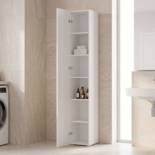 Pakketo Badezimmer-Säulenschrank Boden 30x30x180cm Weiße Pakketo Badezimmer-Säulenschrank Boden 30x30x180cm Weiße