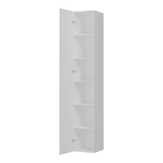 Pakketo Badezimmer-Säulenschrank Boden M30xB30xH180cm Weiß