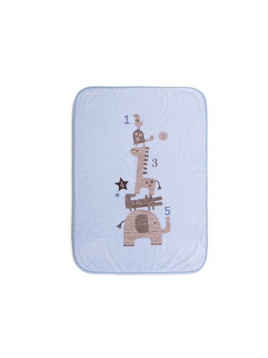 Nef-Nef Homeware Blanket Nursery Swaddling Blankets Favorite Toys Velvet Light Blue Favorite Toys 75x100cm