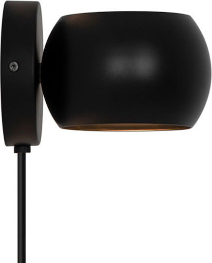 Nordlux Modern Lamp Wall with Socket G9 Black 13x13x11cm