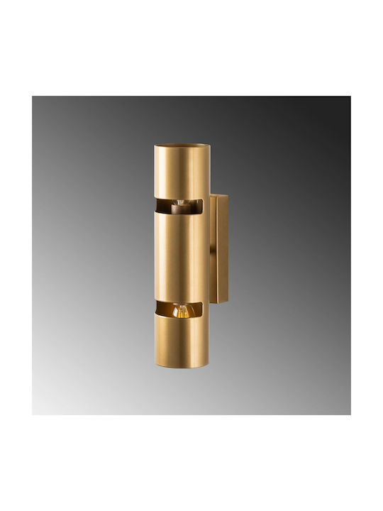 Opviq Luxora Wall Lamp with E14 Socket Gold 8x30x13cm