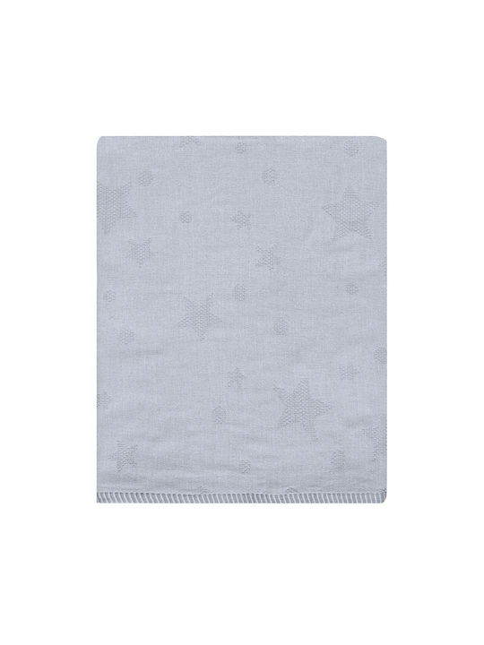 Kentia Одеяло Детски пелени за пелени Dione Grey 100% памук Сив 70x100см.