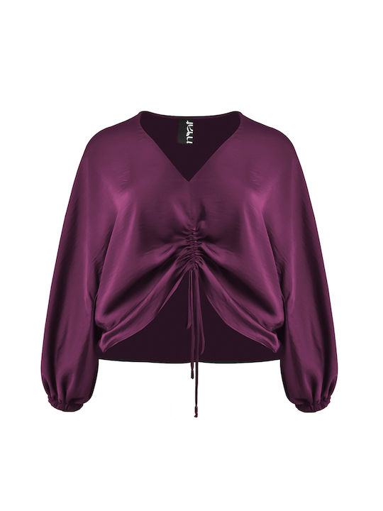 Bluza Damă Satin Violet