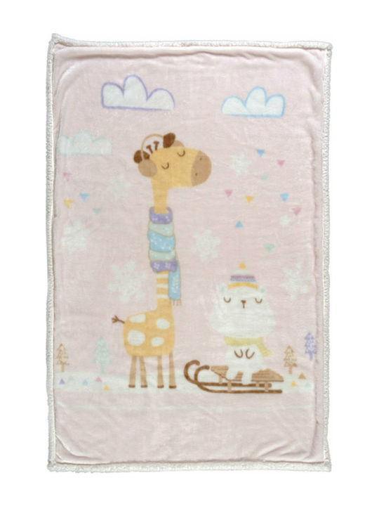 Das Home Blanket Cot Fleece Beige 140x110cm