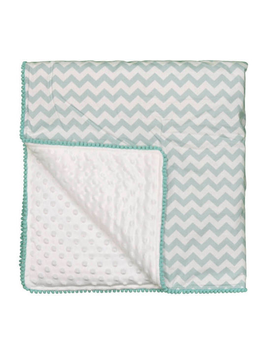 Bebe Stars Pătură Pepinieră Swaddling Pom-Pom 90x90 cm