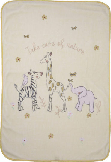 Nef-Nef Homeware Κουβέρτα Αγκαλιάς & Λίκνου Take Care Of Nature 75x100εκ.